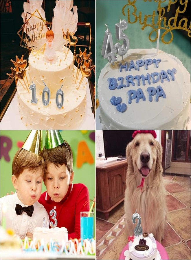 XNOVA 8th Birthday Candle Eight Years Silvery Happy Birthday Number 8 Candles for Cake Topper Decoration for Party Kids Adults Numeral 80 84 85 68 58 18 - Image 5